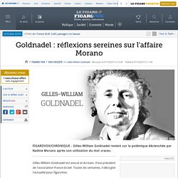 Goldnadel : réflexions sereines sur l'affaire Morano