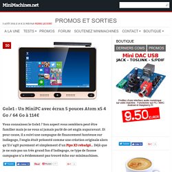 Gole1 : Un MiniPC avec écran 5 pouces Atom x5 4 Go / 64 Go à 114€