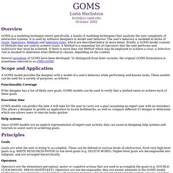 GOMS and Keystroke-Level Model