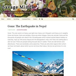 Gone: The Earthquake in Nepal