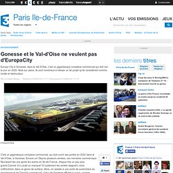 Gonesse et le Val-d'Oise ne veulent pas d'EuropaCity