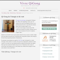 Qi Gong de l’énergie et du vent – Vivre QiGong