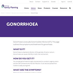 Gonorrhoea - Family Planning