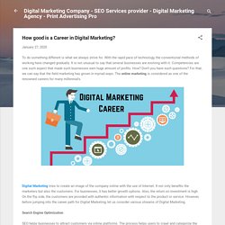 How good is a Career in Digital Marketing?