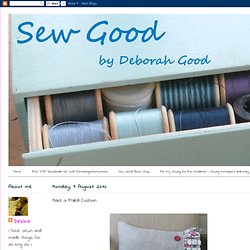 Sew Good by Deborah Good: Make a Frilled Cushion