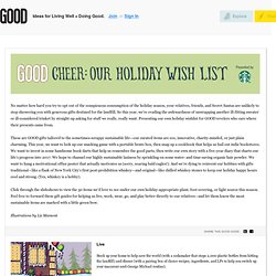 Cheer: Our Holiday Wishlist
