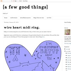 [a few good things]: wire heart midi ring.