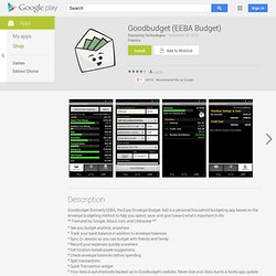 Easy Envelope Budget Aid: Sync - Android Market