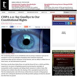 CISPA 2.0: Say Goodbye to Our Constitutional Rights