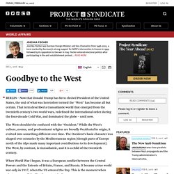 Is this the end of the West, asks Joschka Fischer