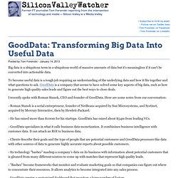 GoodData: Transforming Big Data Into Useful Data