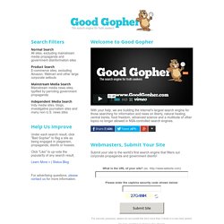 GoodGopher.com - The Search Engine for Truth Seekers