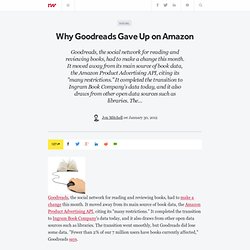 Why Goodreads Gave Up on Amazon