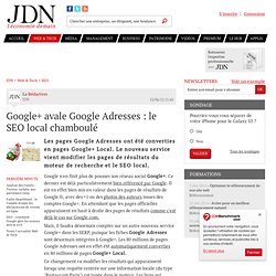 Google+ avale Google Adresses : le SEO local chamboulé - Journal du Net Solutions