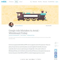 Google Ads Mistakes to Avoid