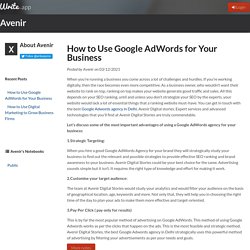 How to Use Google AdWords for Your Business by Avenir