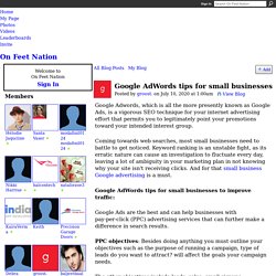 Google AdWords tips for small businesses
