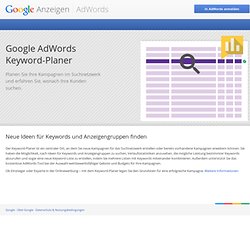 Adwords Herramienta palabras clave