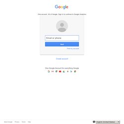 My Dashboard - Google Analytics