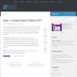 GAget — A Google Analytics Widget for OS X