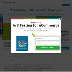6 Google Analytics Custom Alerts For eCommerce Stores