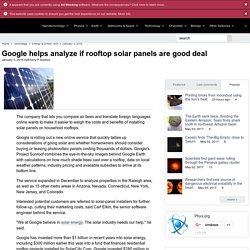 *****Solar energy potential: Google helps analyze if rooftop solar panels are good deal