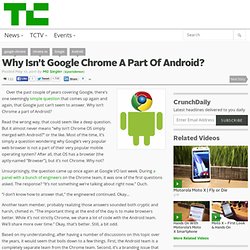 Why Isn’t Google Chrome A Part Of Android?