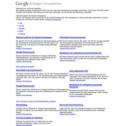 Innovations Publicitaires Google
