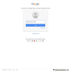 Google API Console