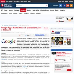 Google Apps Market Place : 5 applications pros à découvrir