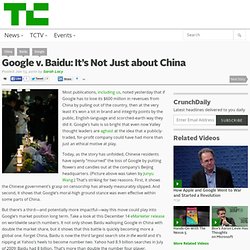 Google v. Baidu: It’s Not Just about China