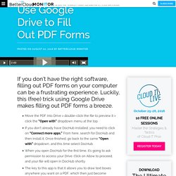 Use Google Drive to Fill Out PDF Forms - BetterCloud Monitor