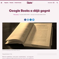 Google Books a déjà gagné