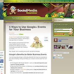 5 Ways to Use Google+ Events for Your Business
