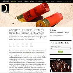 Google's Business Strategy: Have No Business Strategy