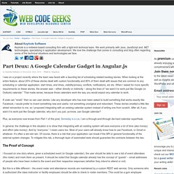 Part Deux: A Google Calendar Gadget in Angular.js