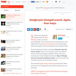 Google just changed search. Again. Four ways. « TheNextWeb.com