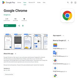 Chrome-Browser – Google - Android-Apps auf Google Play