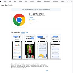 ‎Google Chrome on the App Store