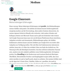 Google Classroom – Björn Nölte ☕