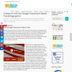 5 Ways to Use the Google Classroom About Tab [infographic]