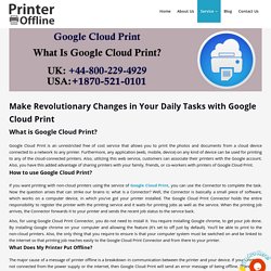 What is Google Cloud Print?