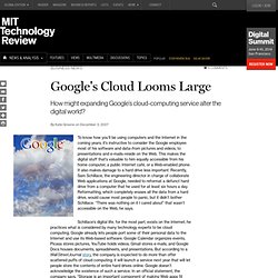 Google's Cloud Looms Large