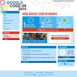 Google Code-in 2014 - Home page