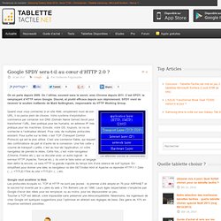 Google SPDY sera-t-il au cœur d’HTTP 2.0 ?