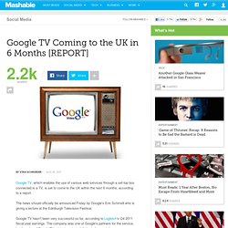 Google TV Coming to the UK in 6 Months