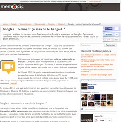 Google+ : comment ça marche le hangout ?