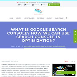 What is Google search console? WDP Technologies