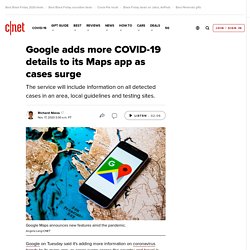 Google adds more COVID-19 details to its Maps app as cases surge
