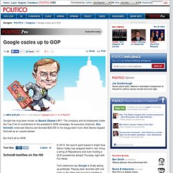 Google cozies up to GOP